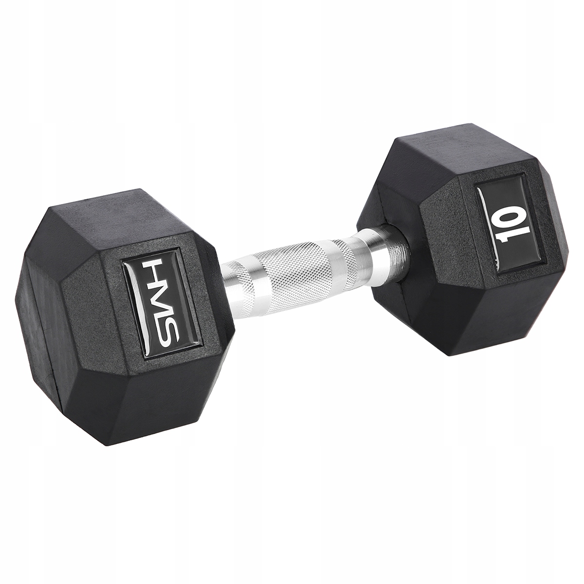 HANTLA HANTELKA GUMOWA HMS HEX PRO 10 KG TRENING SIŁOWNIA SPORT EAN (GTIN) 5907695518078