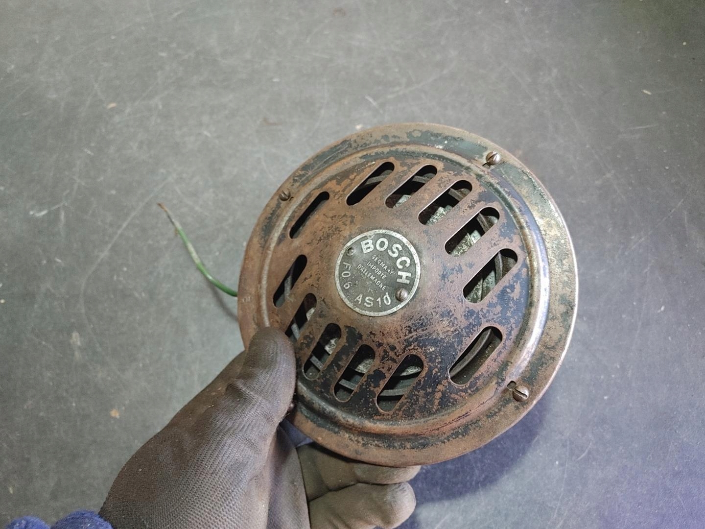 KLAKSON SYGNAŁ DŹWIĘKOWY Bosch F06 AS10 ZABYTKOWY NSU BMW ZUNDAPP