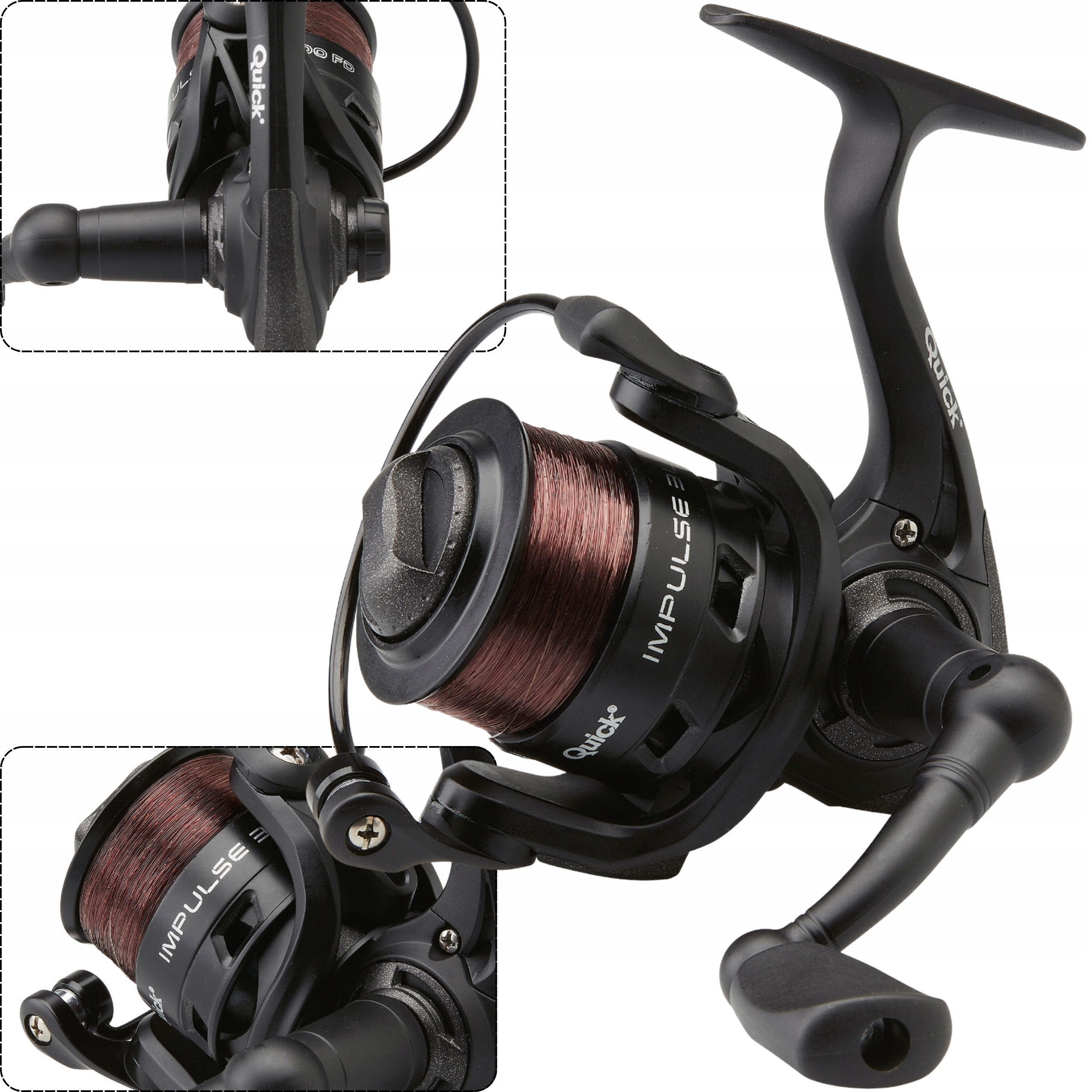 Kołowrotek Gruntowy Feeder Spławik Dam Quick Impulse 3L 4000