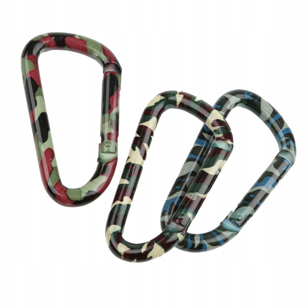 2x Outdoor Camping Hiking Spring Snap Clip Źródło światła LED