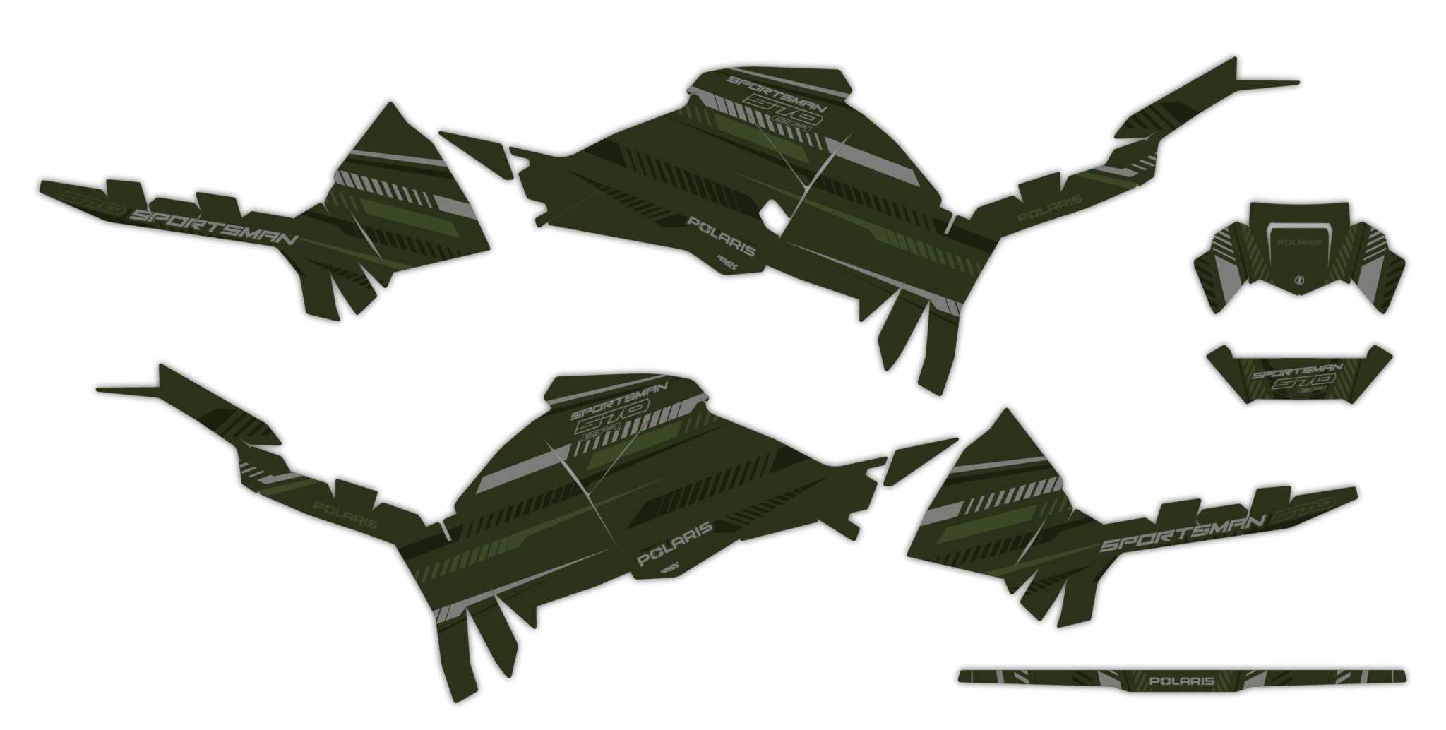 Dýha Samolepky Polaris Sportsman 570 2021+ #2541587