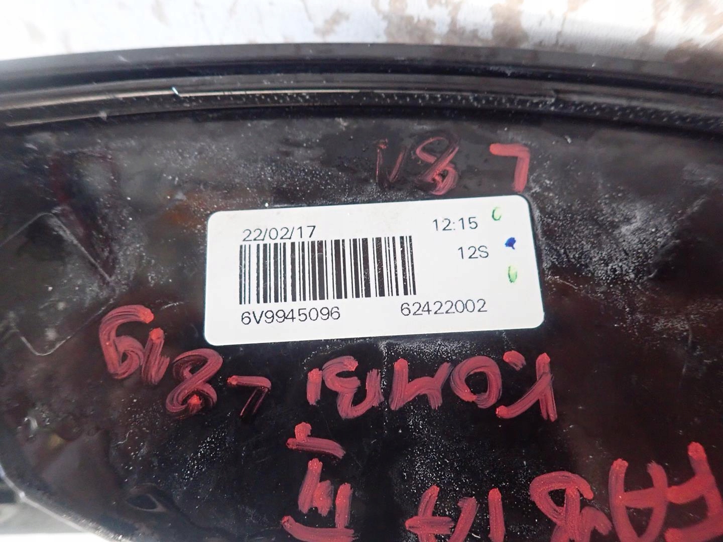light rear part rear right SKODA FABIA III KOMBI 2014