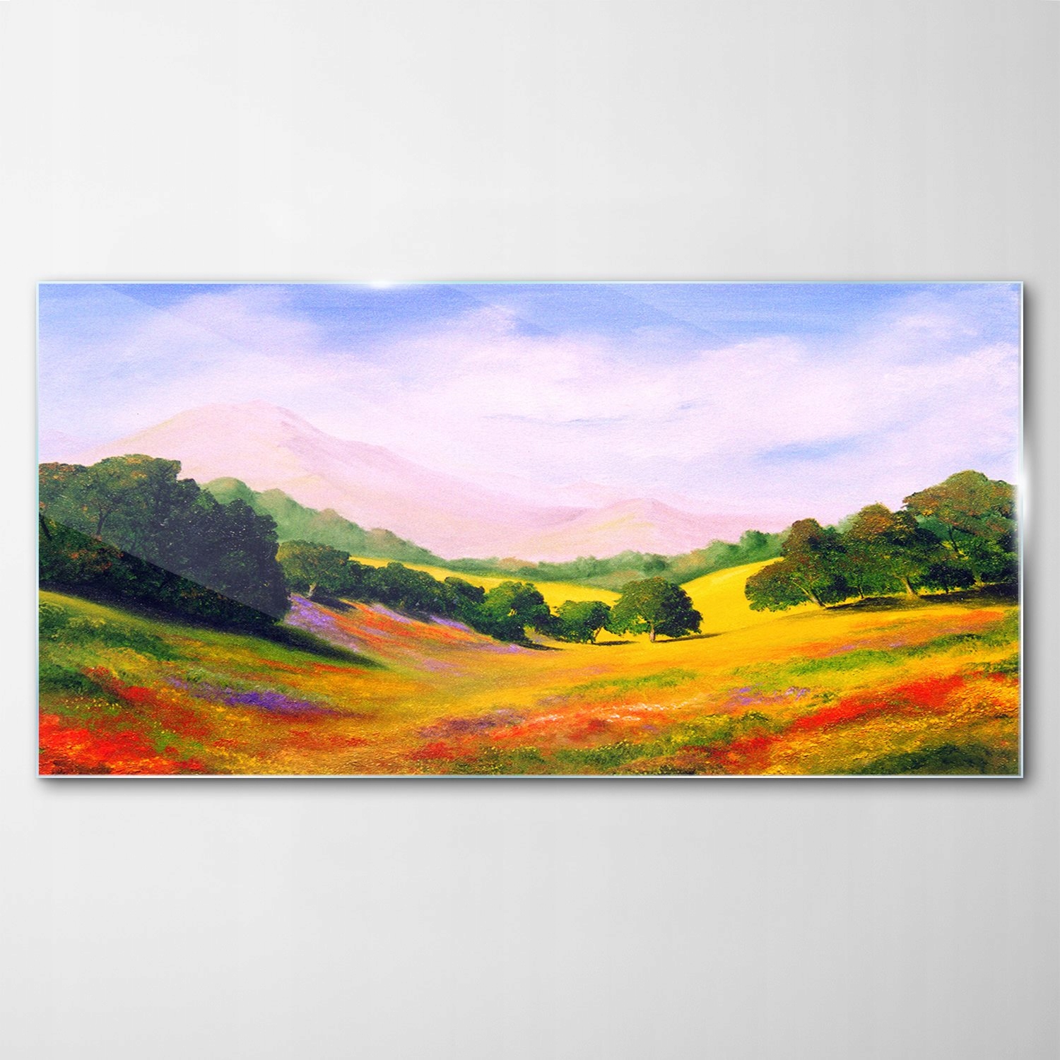 Obraz na skle Dekor Krajina Umenie 120x60