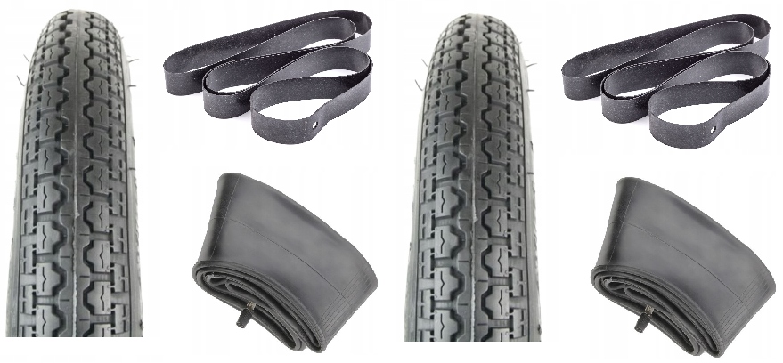 Nová Sada Pneumatík Awina 16 x 2.50 Jawa 50 Jawka Simson S51