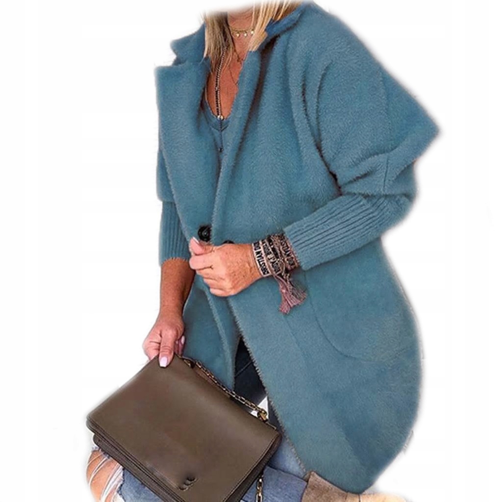 

Płaszcz Alpaka Długi Płaszczyk Wełna Kurtka U