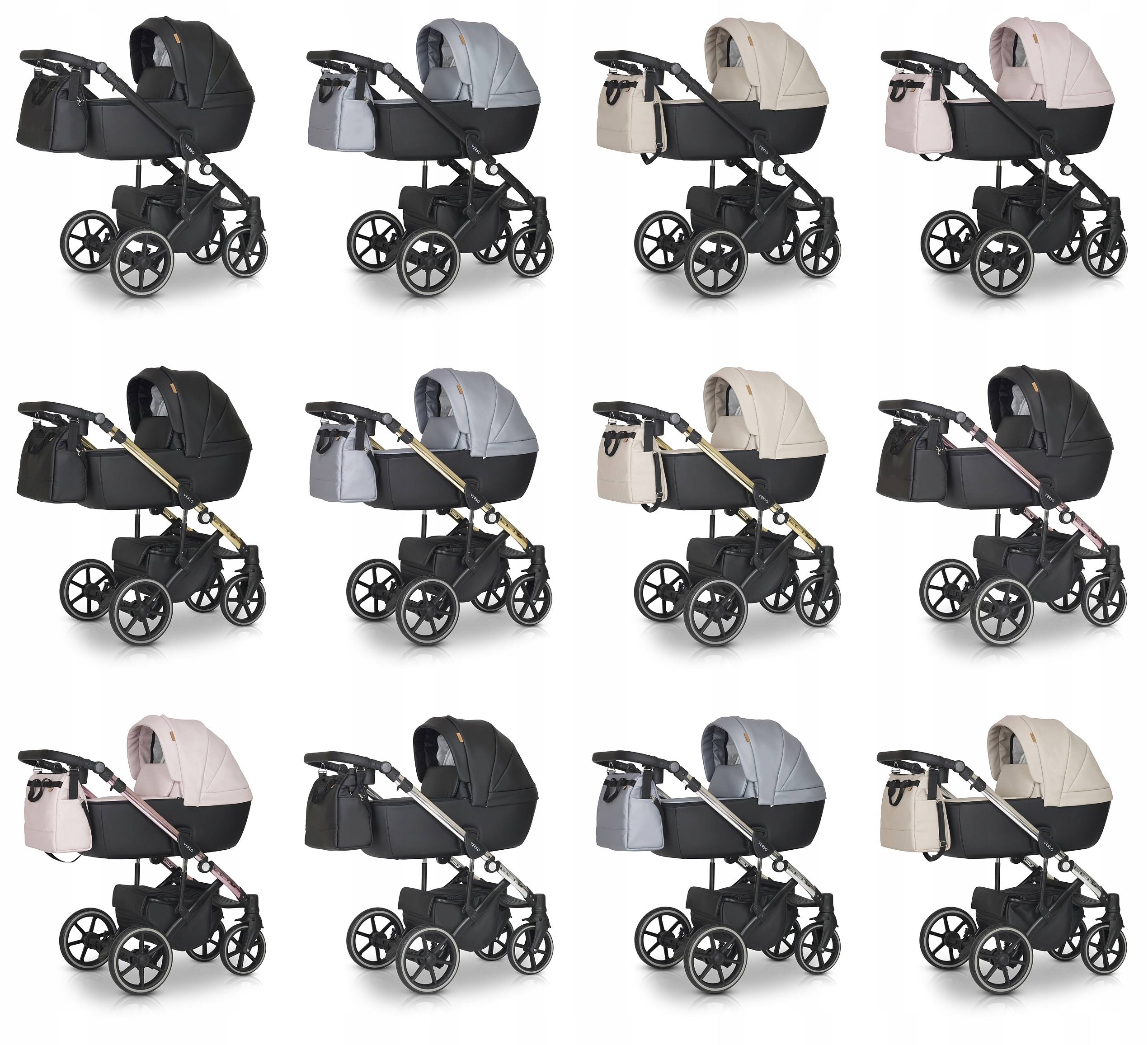 WÓZEK DZIECIĘCY VERDI VERSO 3W1+TORBA + AKCESORIA Model Verdi Verso