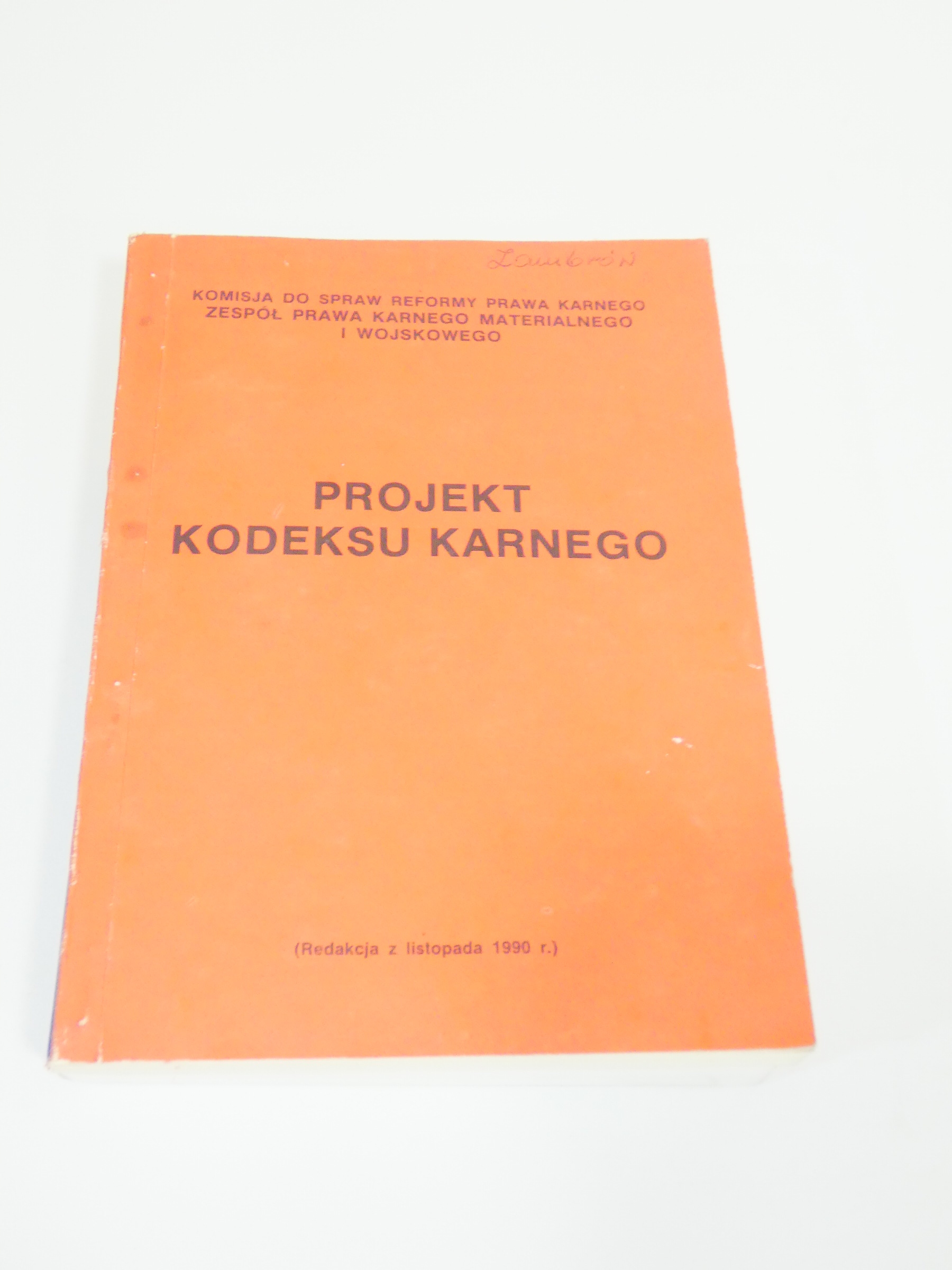 Projekt kodeksu karnego 1990
