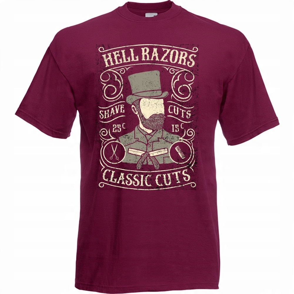 

Koszulka barber broda brodacz cięcie XL burgund