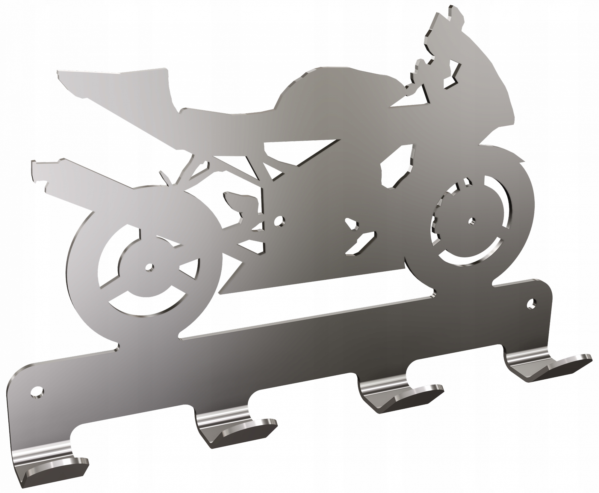 Věšák 4-hákový s motorem Technic 332/SG Inox