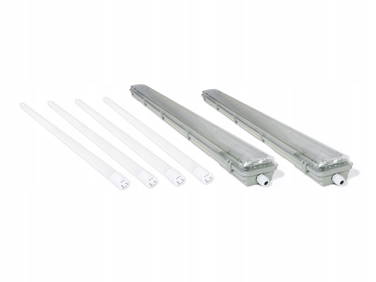 

2x Oprawa Hermetyczna 120CM 4x Świetlówka Led