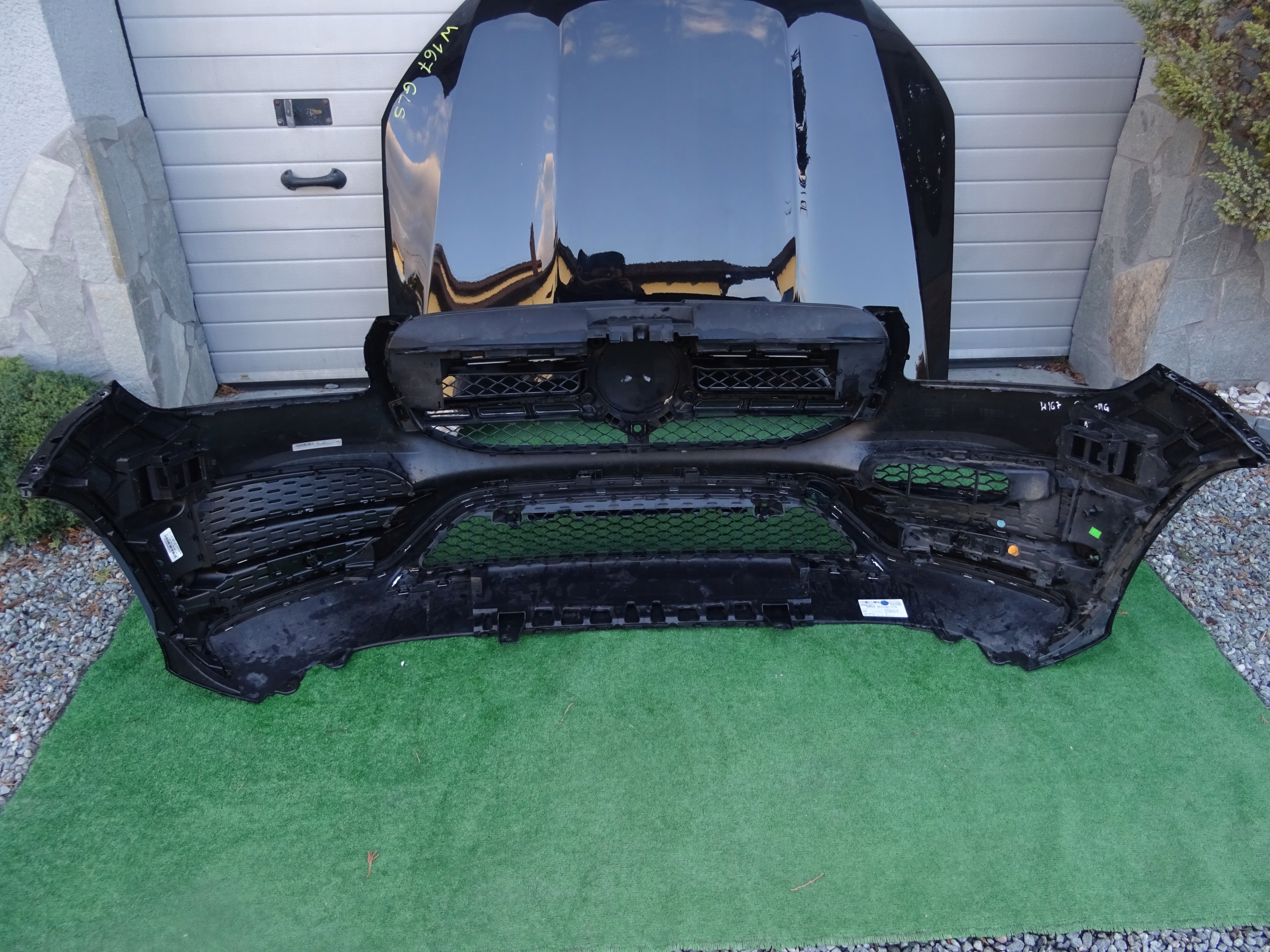 ZDERZAK PRZÓD PRZEDNI MERCEDES GLS W167 X167 GRILL Kolor czarny