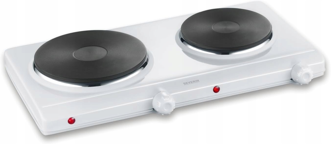Elektrický sporák Severin Dk 1042 2 Hořáky Varné desky 2500 W Bílá