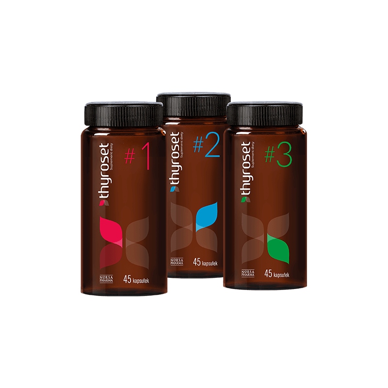Norsa Pharma Thyroset B6 B12 C Żelazo Magnez 3X45