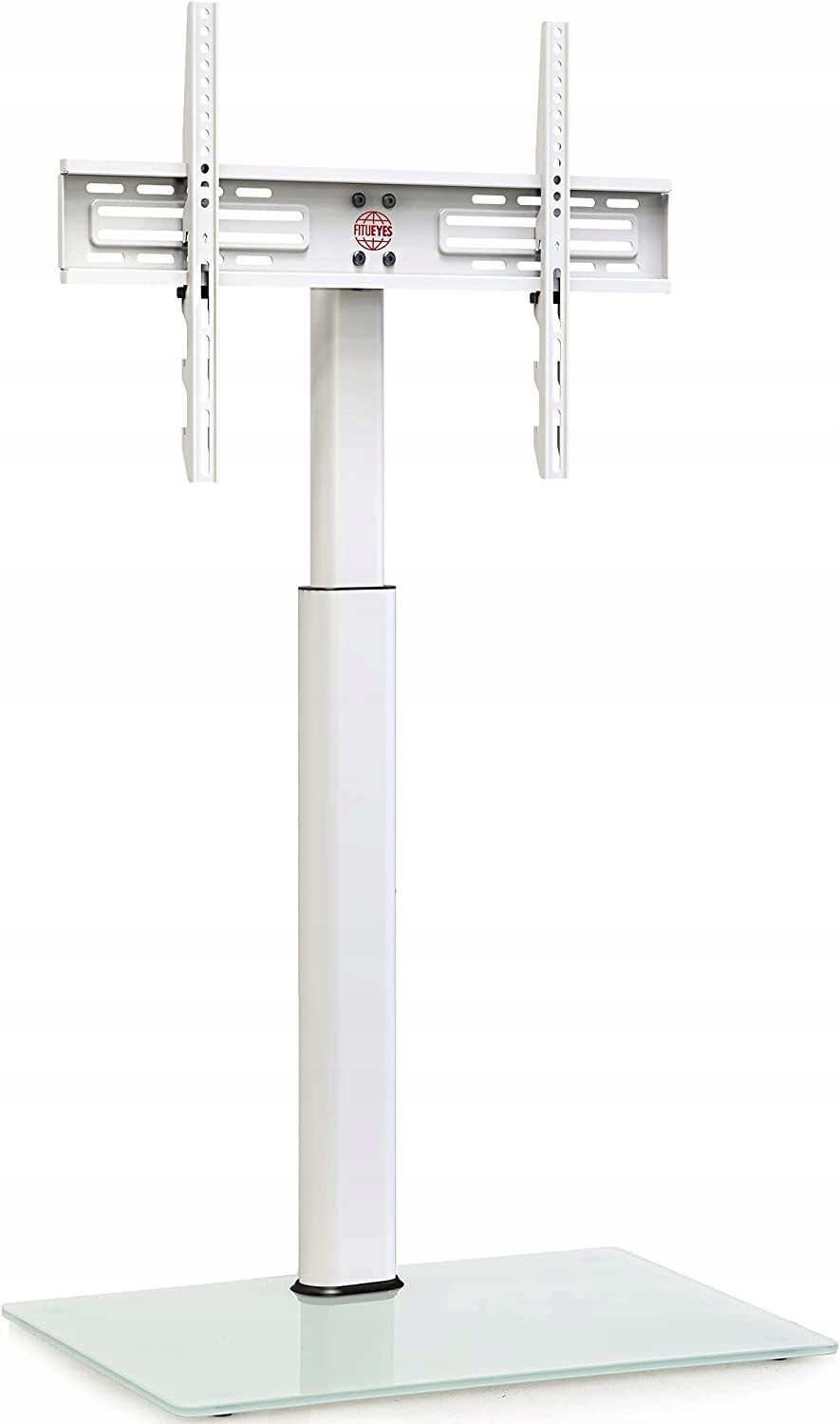 Stojak na Telewizor 32-60 Cali Obrotowy Fitueyes Kremowy Biały Vesa 600x400