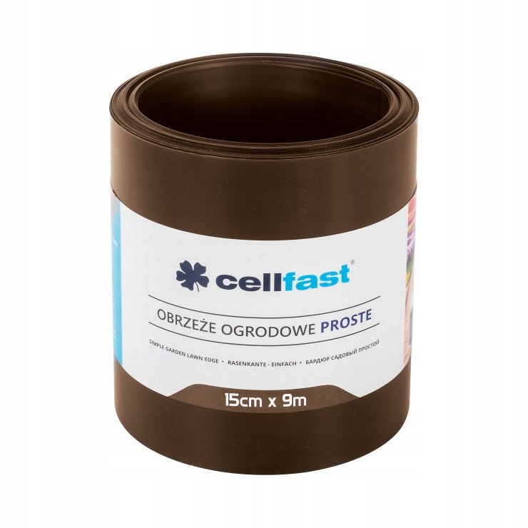 

Cellfast Obrzeże ogrodowe proste brązowe 15cm x 9m