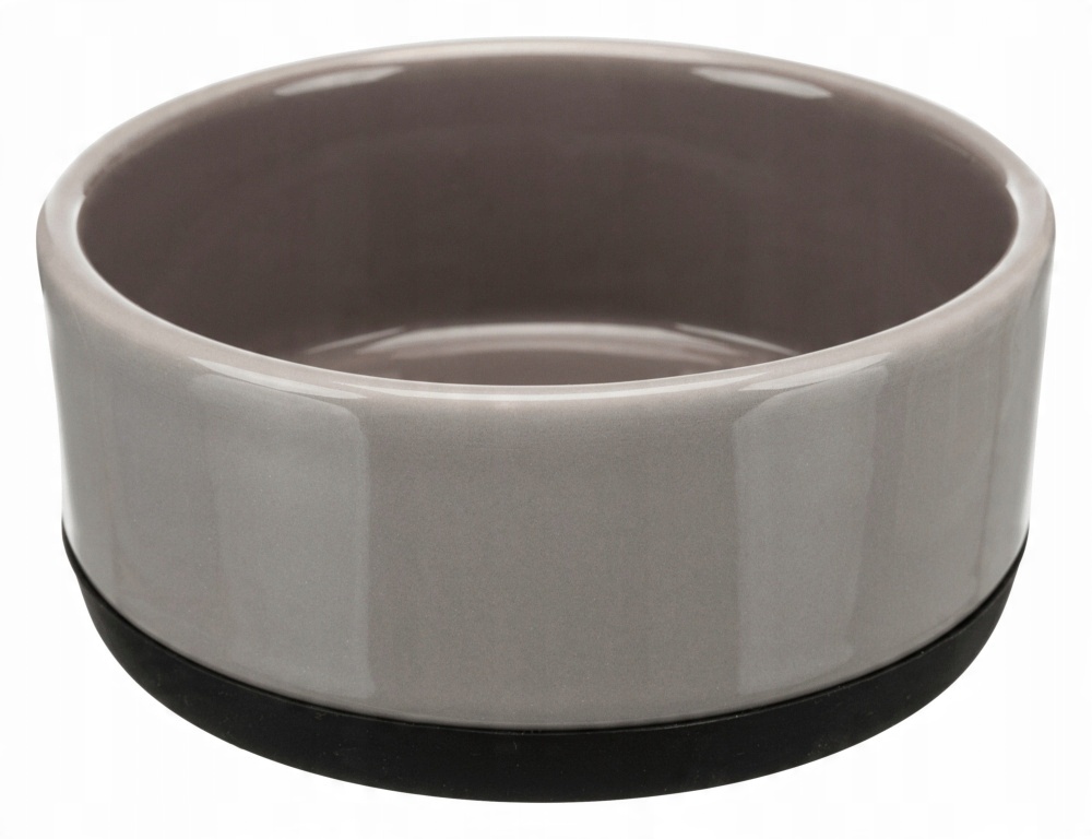 

Trixie Miska ceramiczna szara z gumą 0,4l