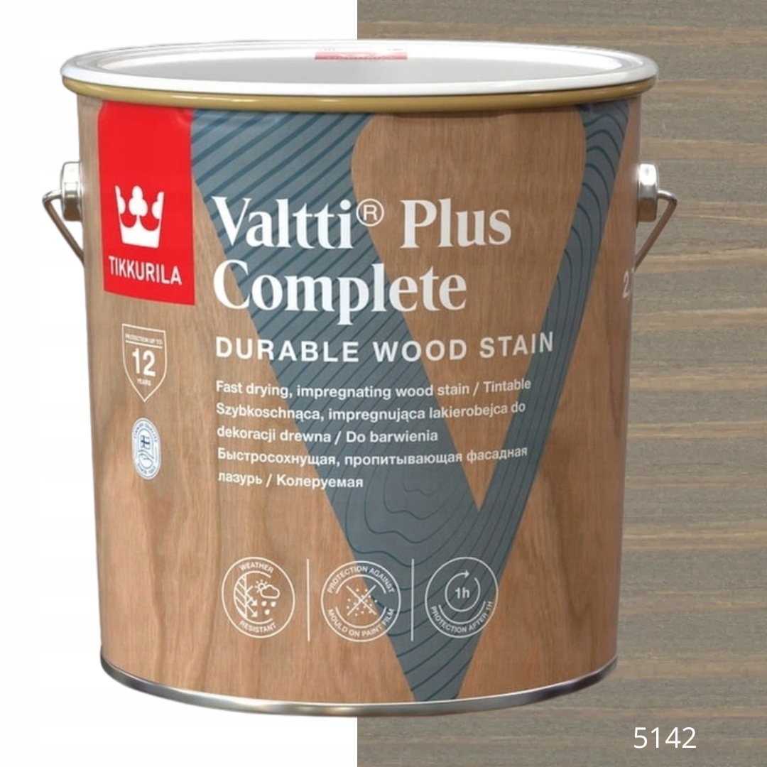 Tikkurila Lakovací Hmota Valtti Plus Complete 2,7 L, Barva 5142