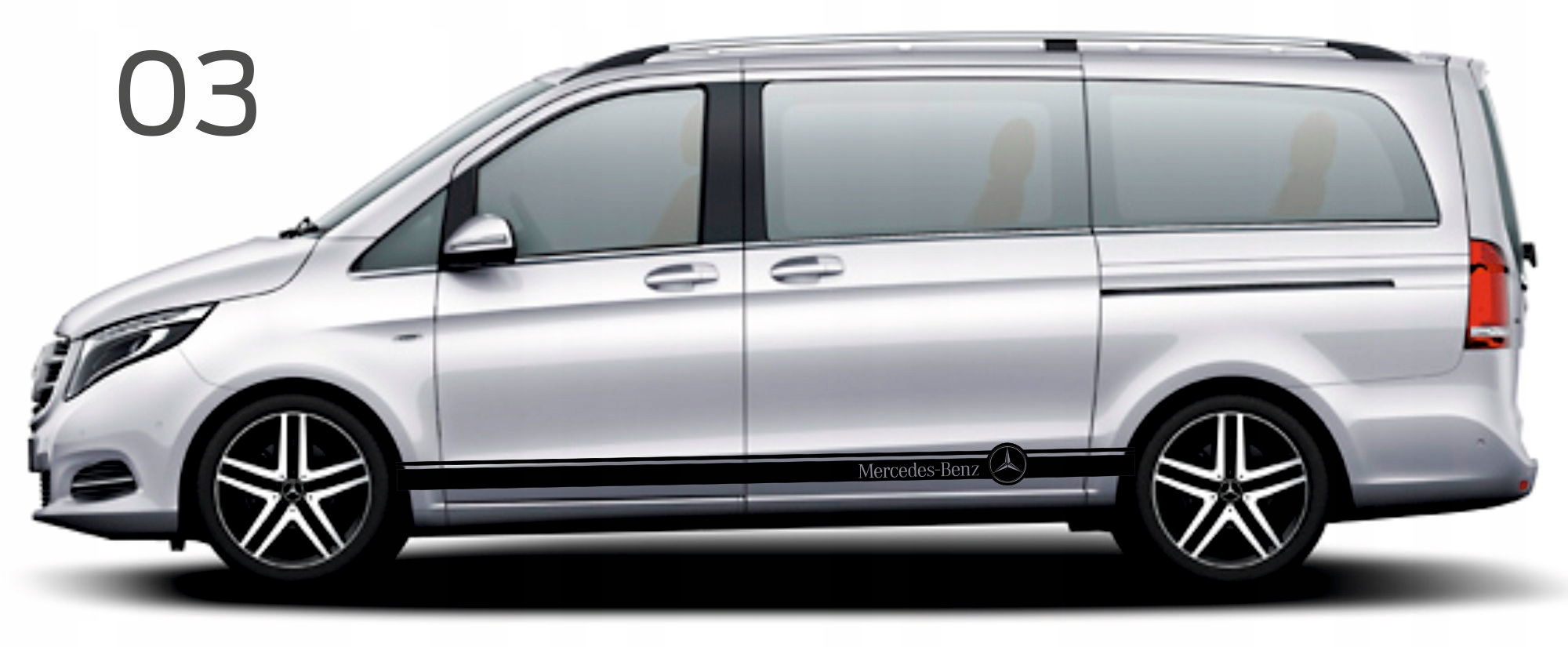 Naklejki na samochód Mercedes Vito 03