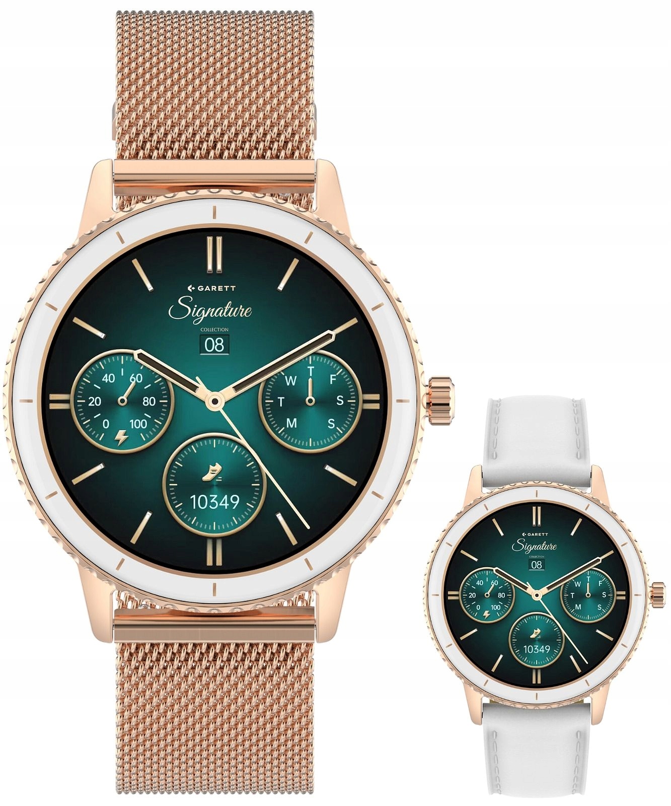 Chytré Hodinky Garett Signature Grace Rose Gold Mesh Set Garett -5904238485064