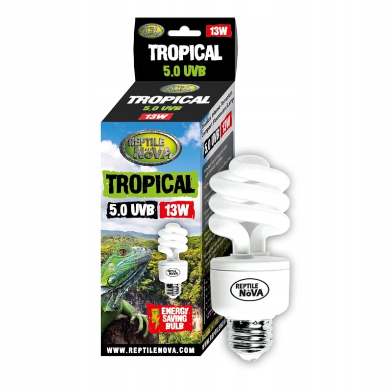 

Żarówka UVB-13W 5.0 Tropical Do Terrarium Reptile
