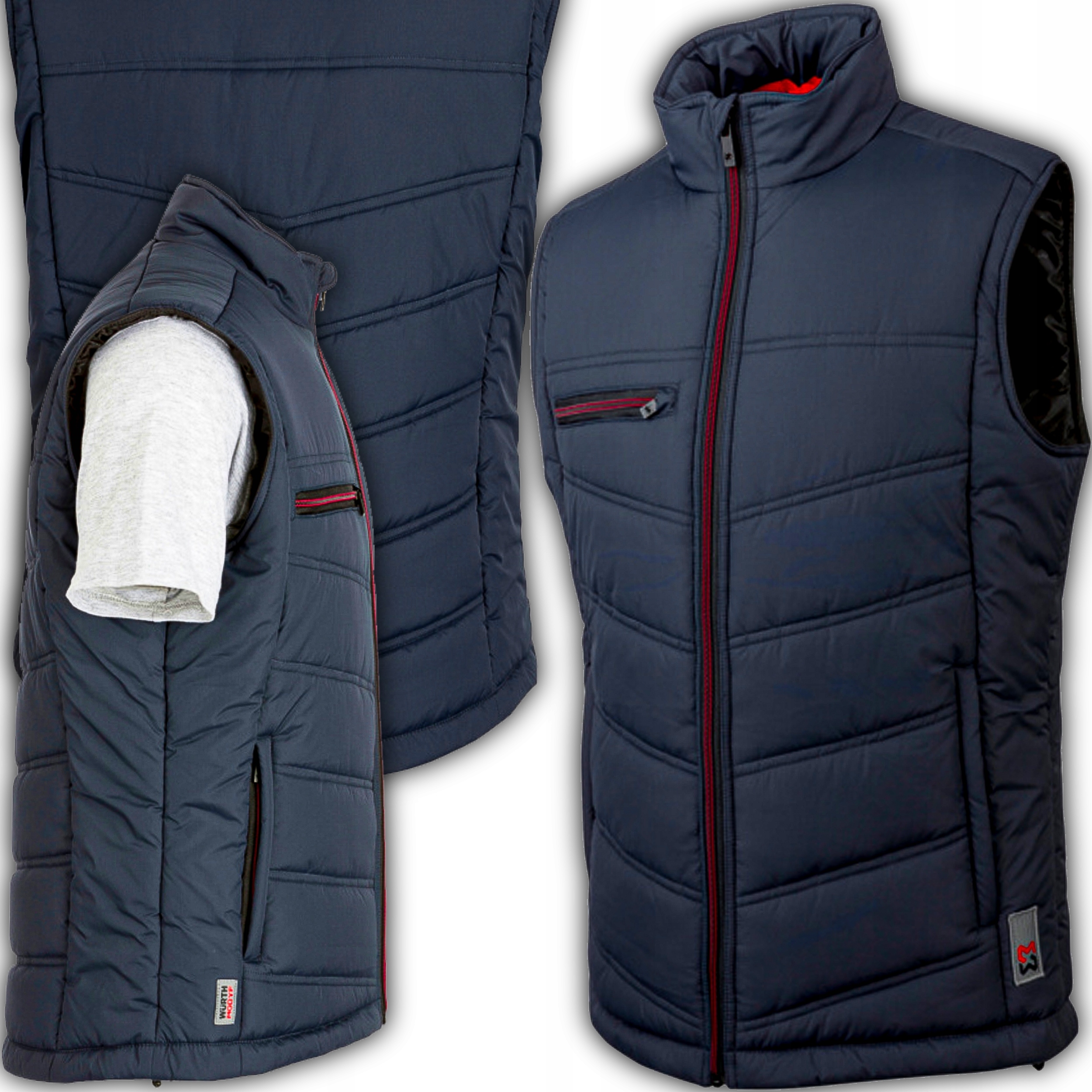 Pracovní vesta modrá s límcem teplá unisex L Wurth