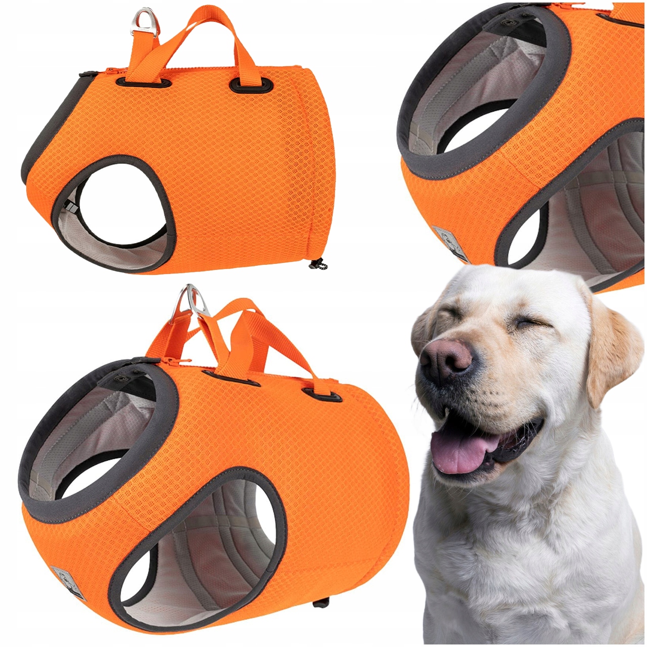 Automobilové Postroje Pro Psa S Atestem Truelove Expedition Oranžové