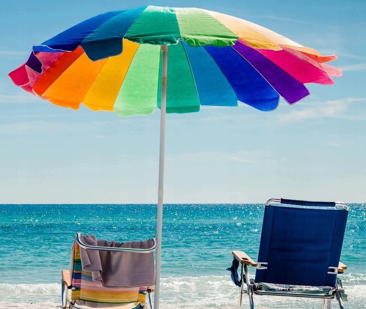 stojak plastikowy wkręcany na parasol plażowy — 3