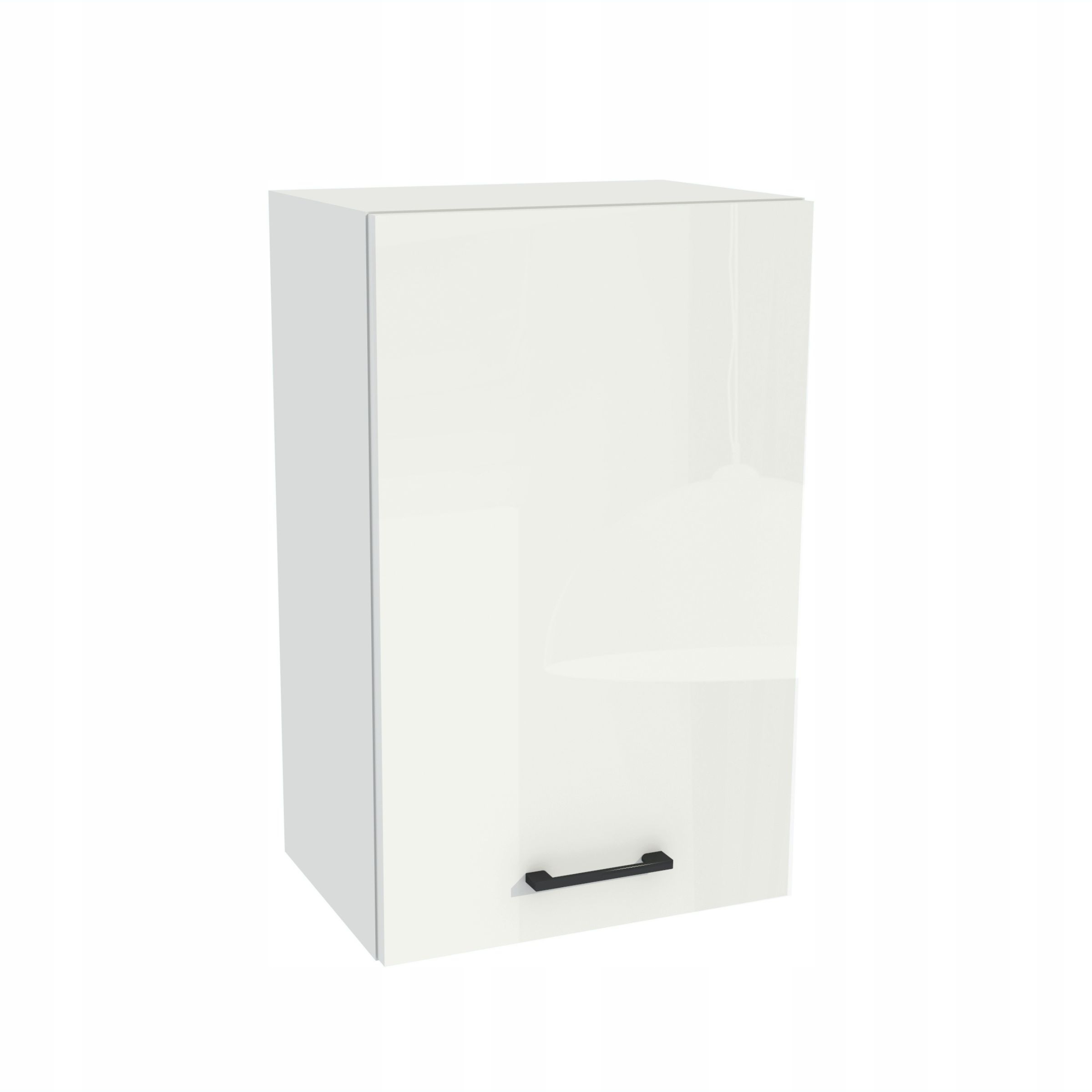 Horná kuchynská skrinka 45/72 Capri korpus Biela predná strana Biely akryl lesk