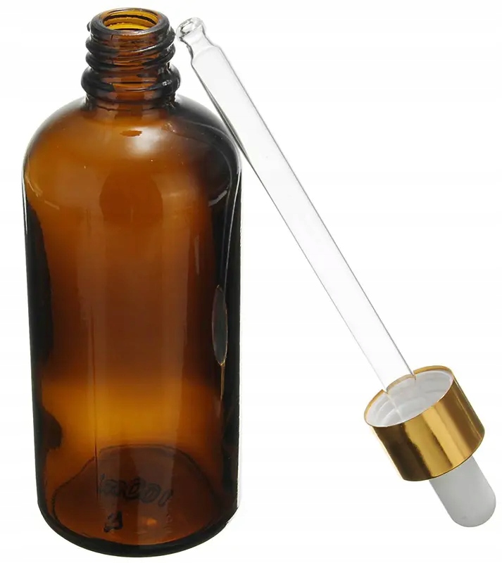 BUTELKA SZKLANA PIPETKA Z ZAKRAPLACZEM PIPETĄ POJEMNIK 100 ML Marka Beautiona