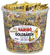 Levně Haribo Goldbaren gumoví medvídci 100x10g 1kg Německo