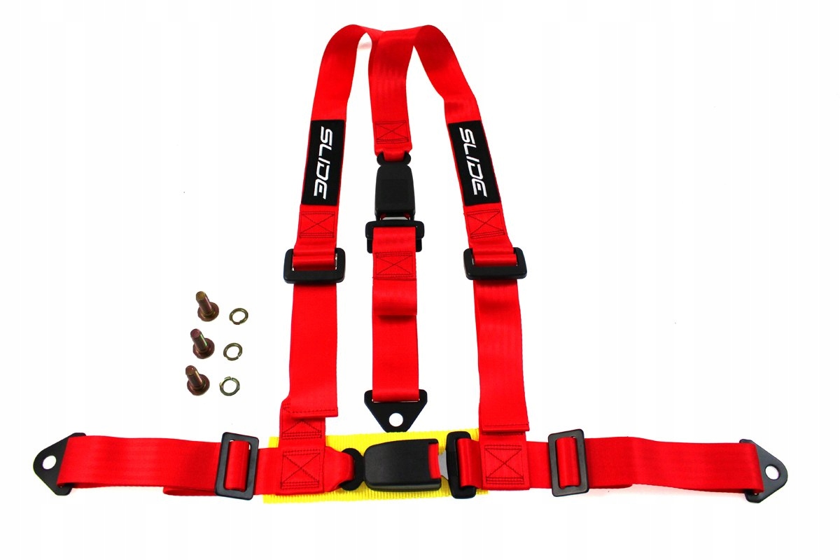 PASY SPORTOWE WIELOPUNKTOWE SLIDE 3P CZERWONE