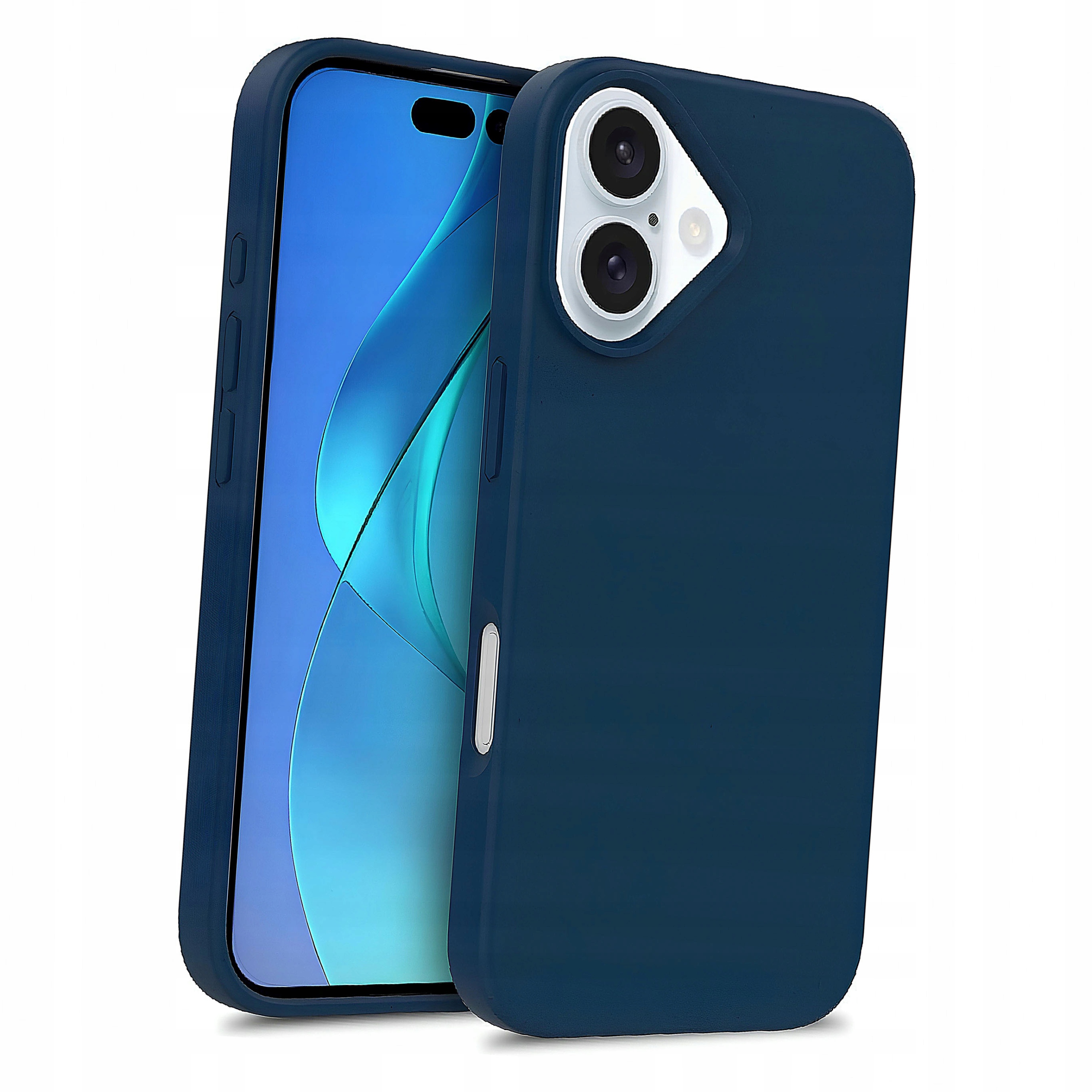 Plecki Etui Multiple Color Wheat Bran Case MagSafe do iPhone 16 granatowe
