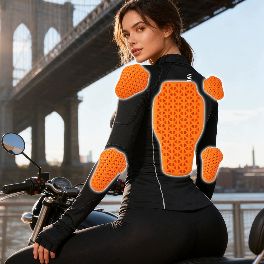 Dámska letná mestská motocyklová bunda mikina čierna s chráničmi S-m