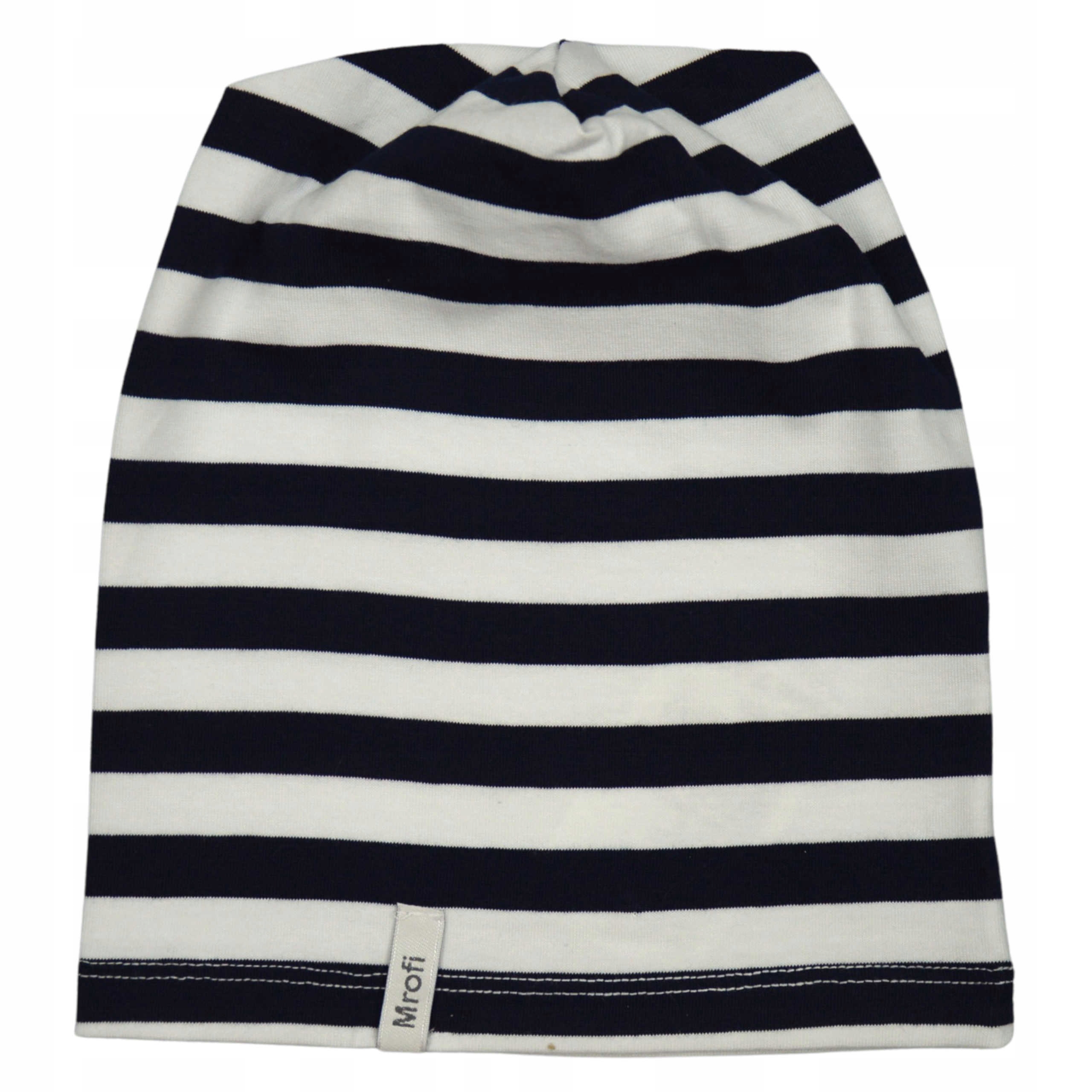 

Czapka Wiosna Jesień czarne pasy Mrofi 74 80