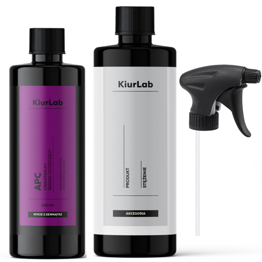 APC CLEANER PŁYN 0,5L MOCNY PREPARAT ŚRODEK DO CZYSZCZENIA AUTA ZESTAW
