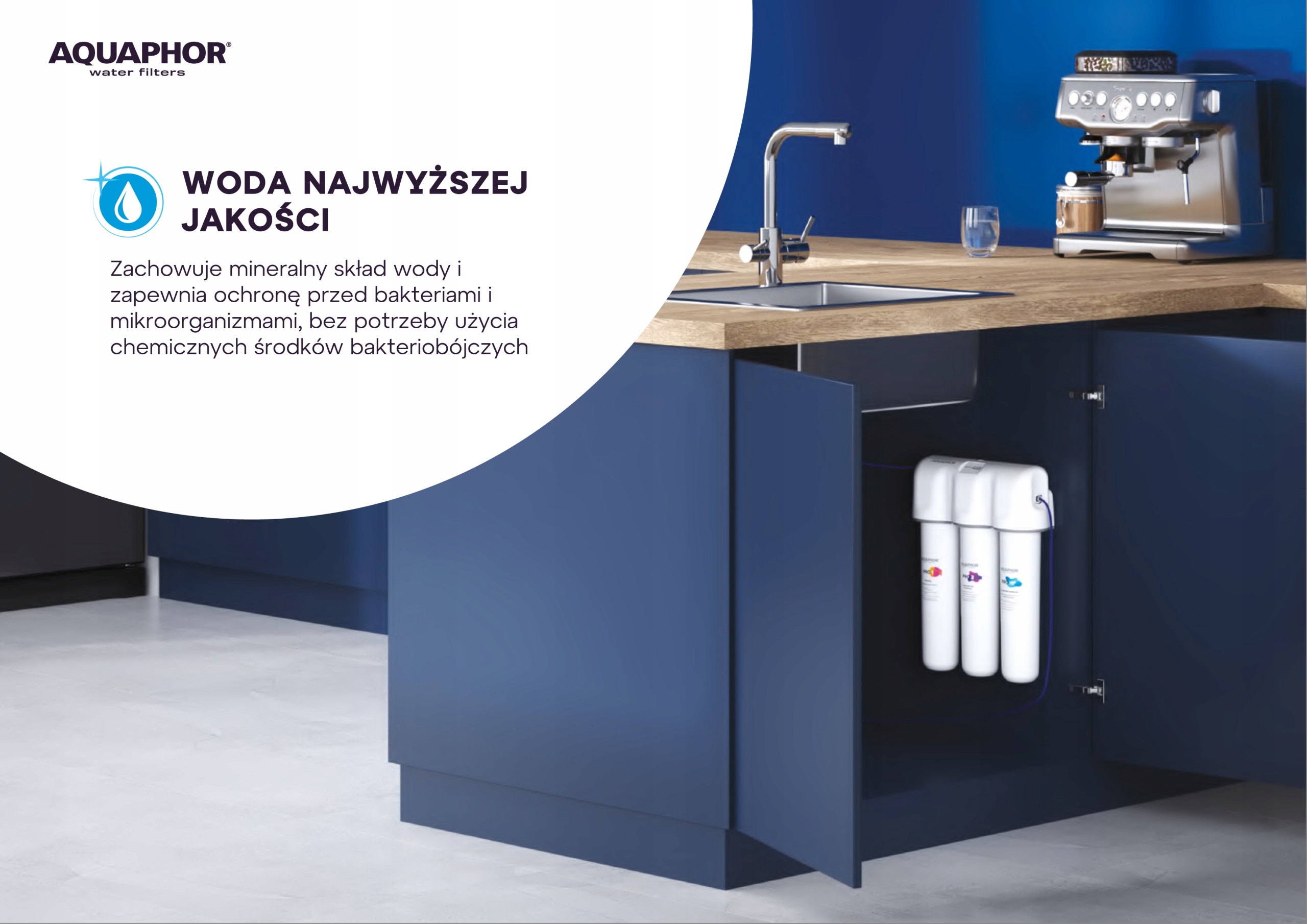 Filtr podzlewowy Aquaphor ECO H Pro Kolor dominujący biały