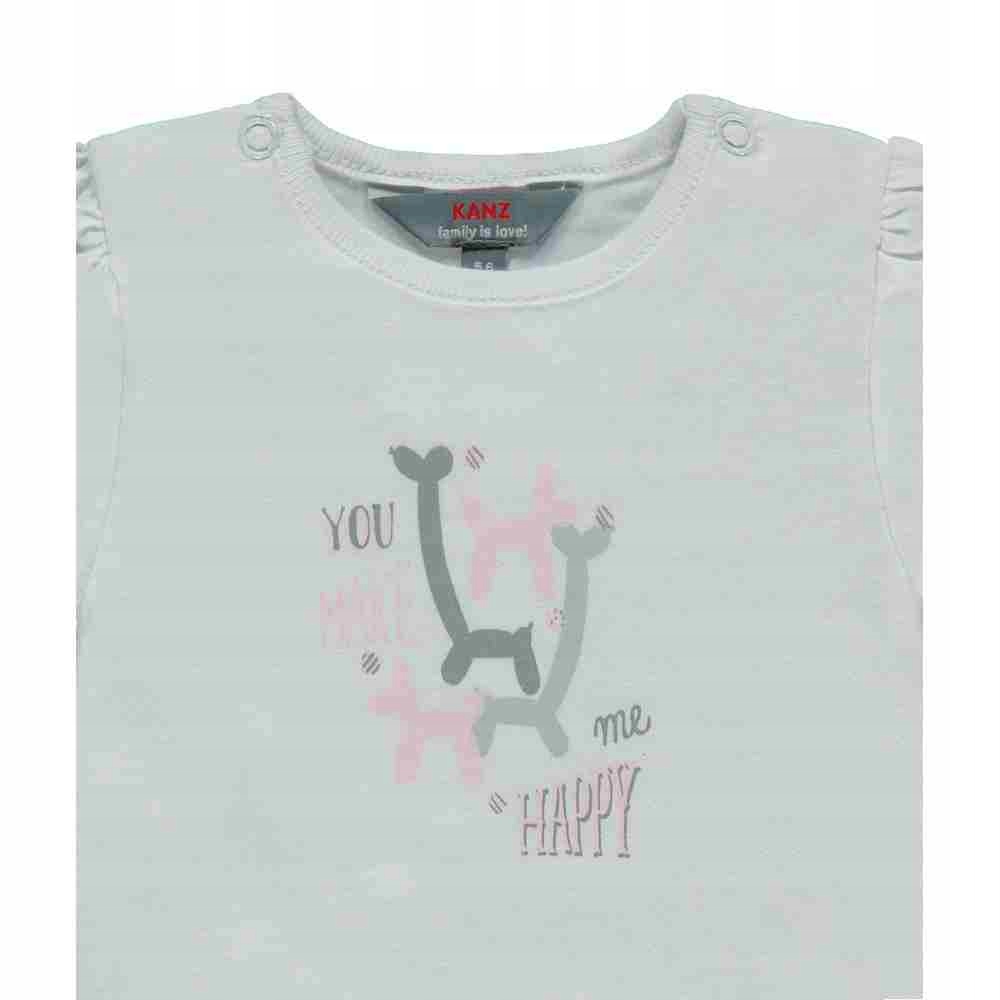 Dziewczęca Bluza Z Krótkim Rękawem, r. 86 Marka Kanz