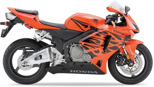 Samolepky Na Motocykl Juula Pro Honda Cbr 600 Rr 2005 Usa Oranžové YR263E
