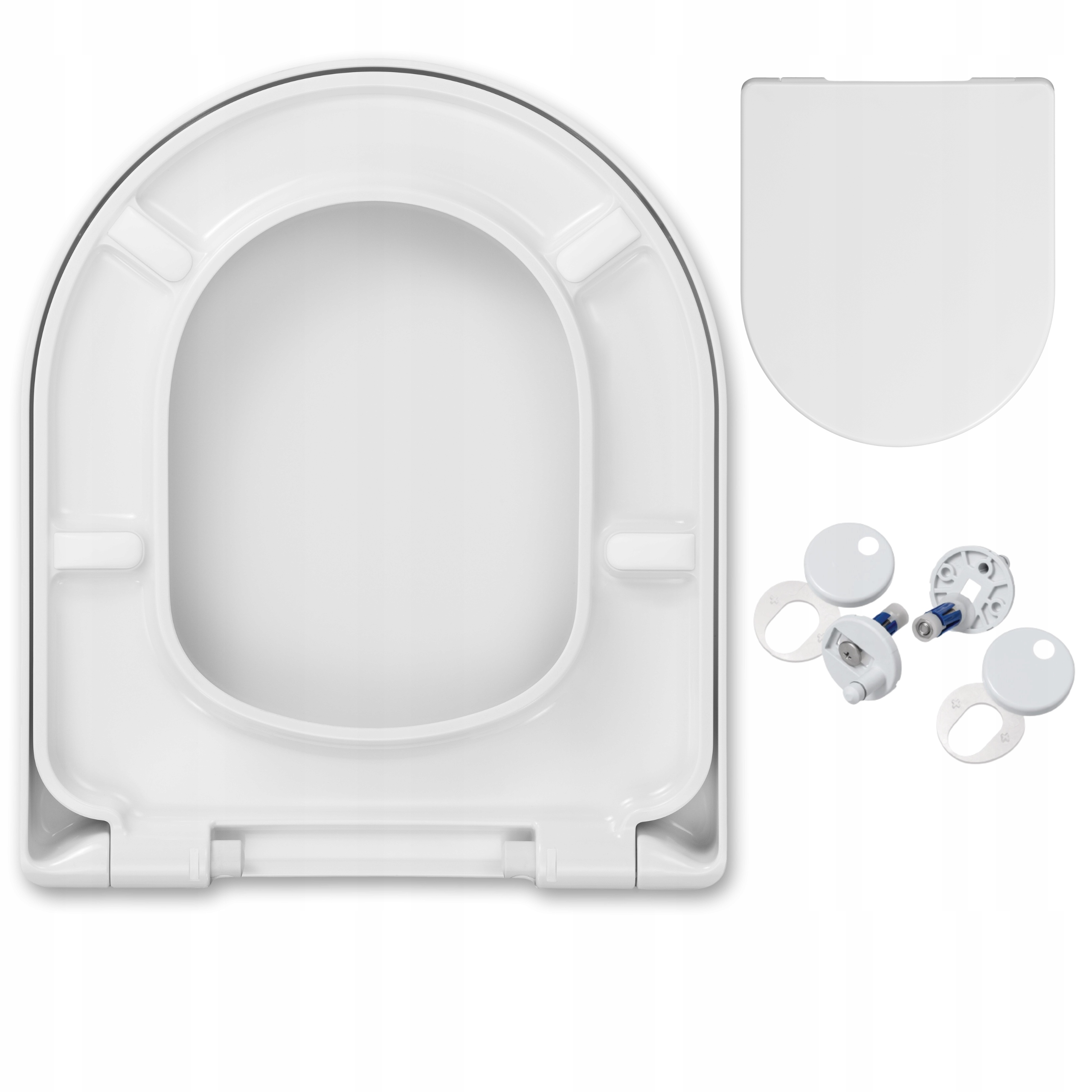 Wc prkénko pro Cersanit City Oval, Wc sedátko s pozvolným sklápěním, toaletní sedátko