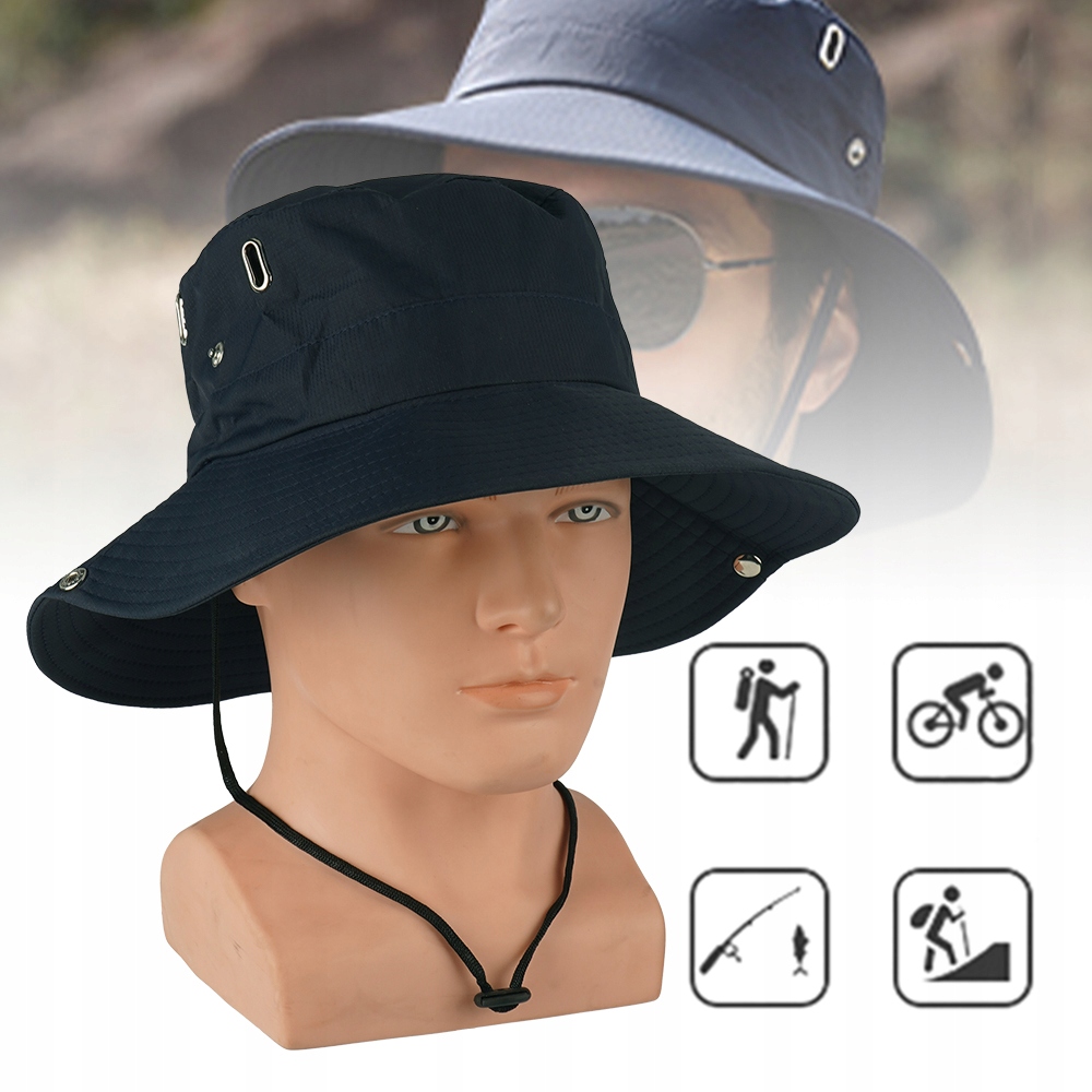 KAPELUSZ TYPU BUCKET OCHRONA UV LEKKI Z SZEROKIM RONDEM NA WĘDRÓWKI Kod producenta 6HG0900ZQ888