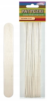 

Patyczki kreatywne naturalne 200mm x 25mm 25 szt