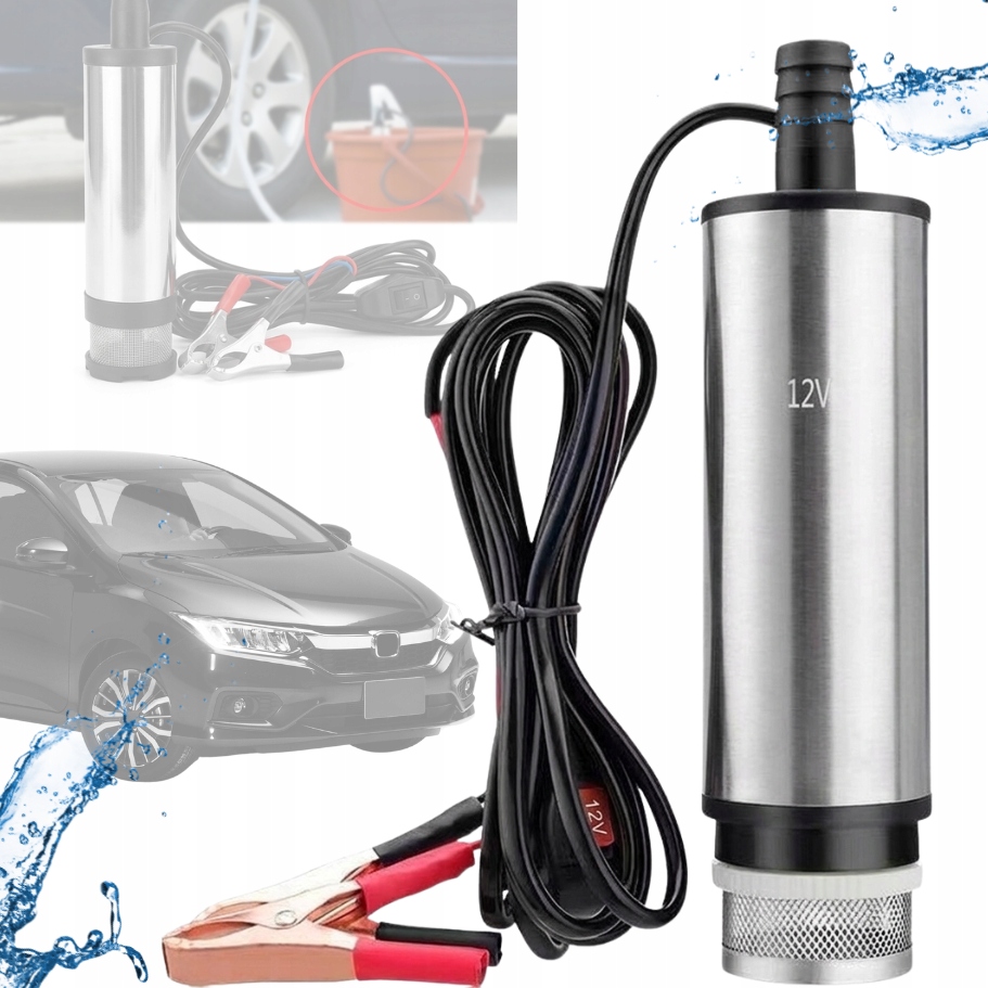 Pompka Do Spuszczania Paliwa Cieczy Oleju Wody Pompa Elektryczna 12V
