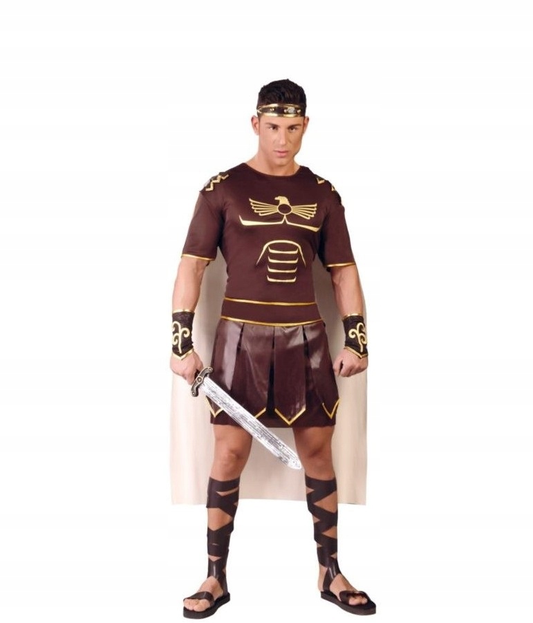 Kostým Gladiátora Hnědá velikost L