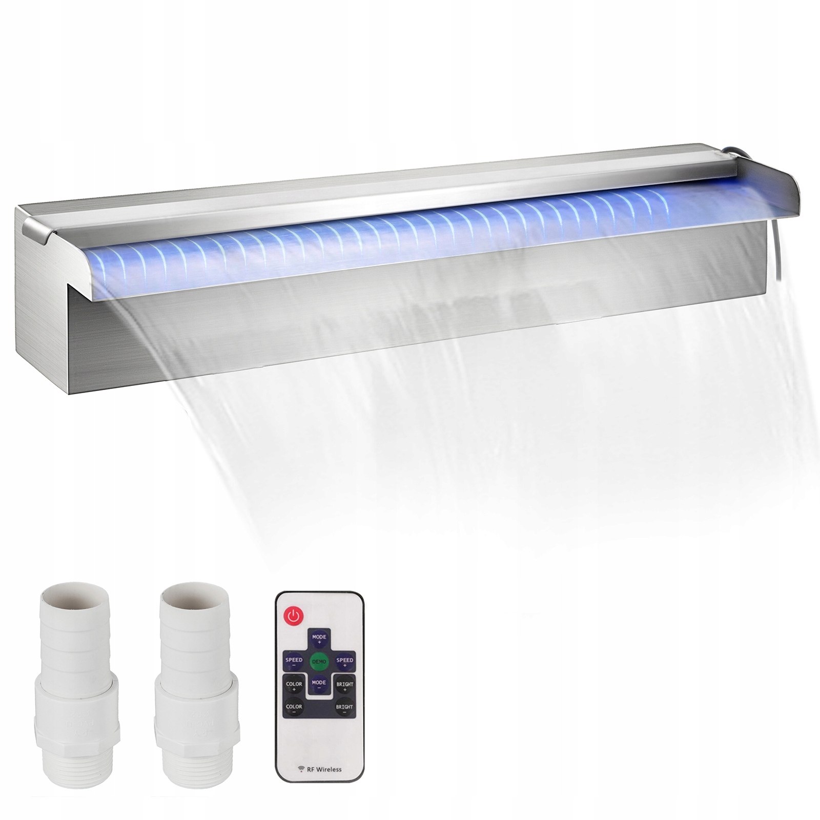 Vevor Fontána S Vodopádem Z Nerezové Oceli 17 7X4 5X3 1 CM Led Pilot