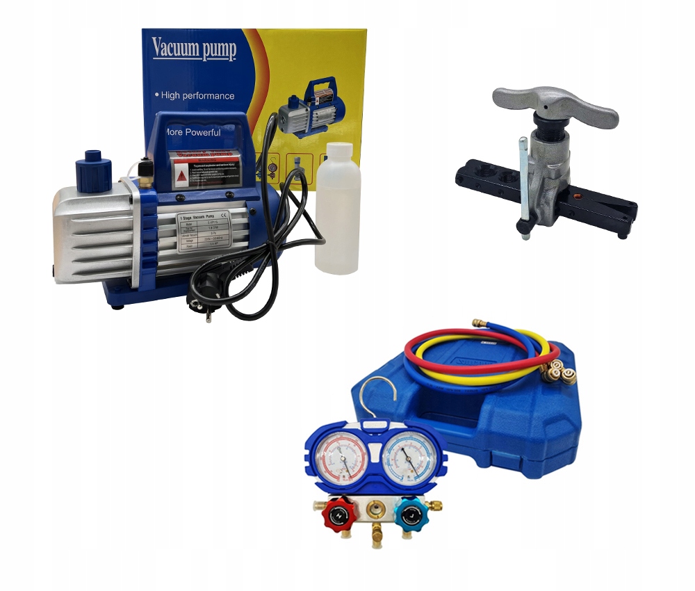 Vákuová pumpa SPV115 Manometre Káble Kalichovačka Tyče