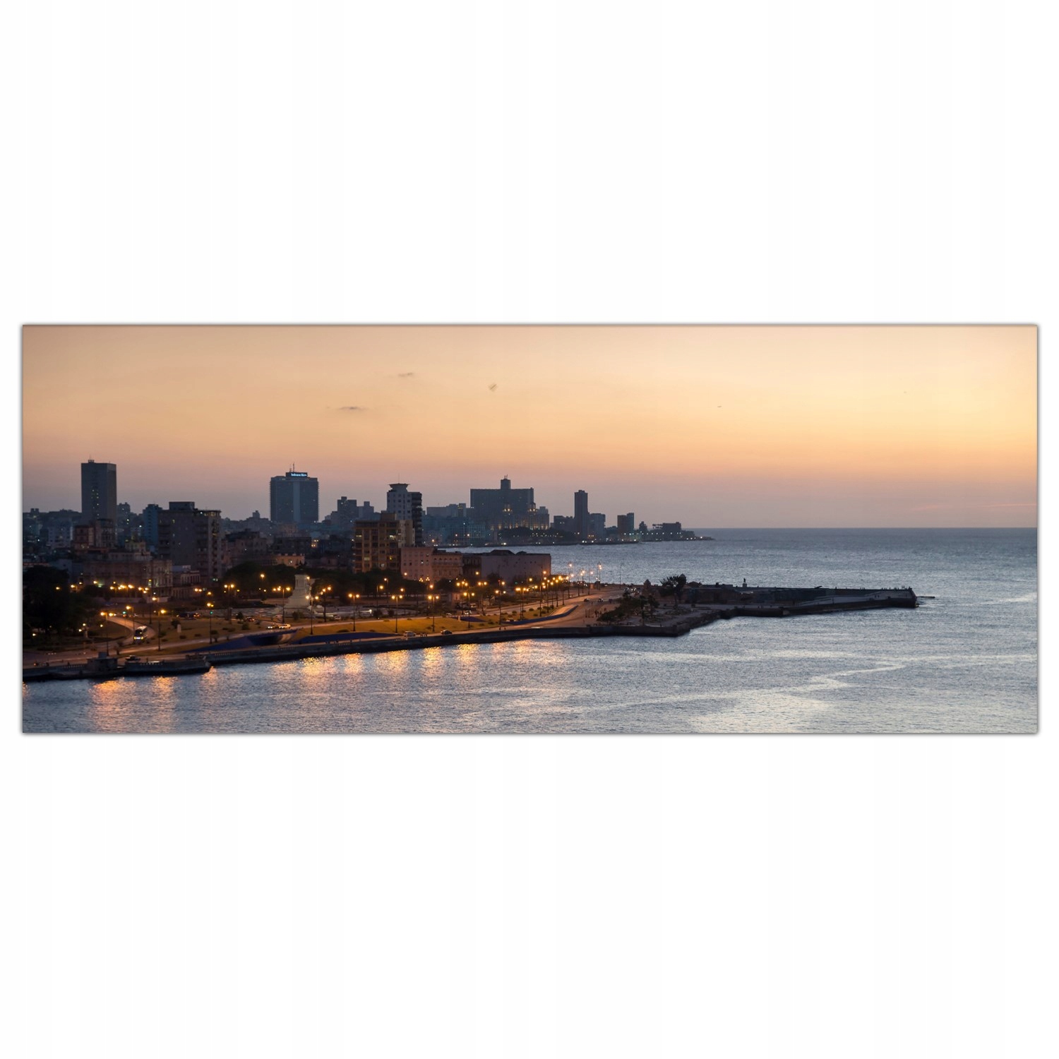 Skleněný fotoobraz Kuba Město Havana 125x50