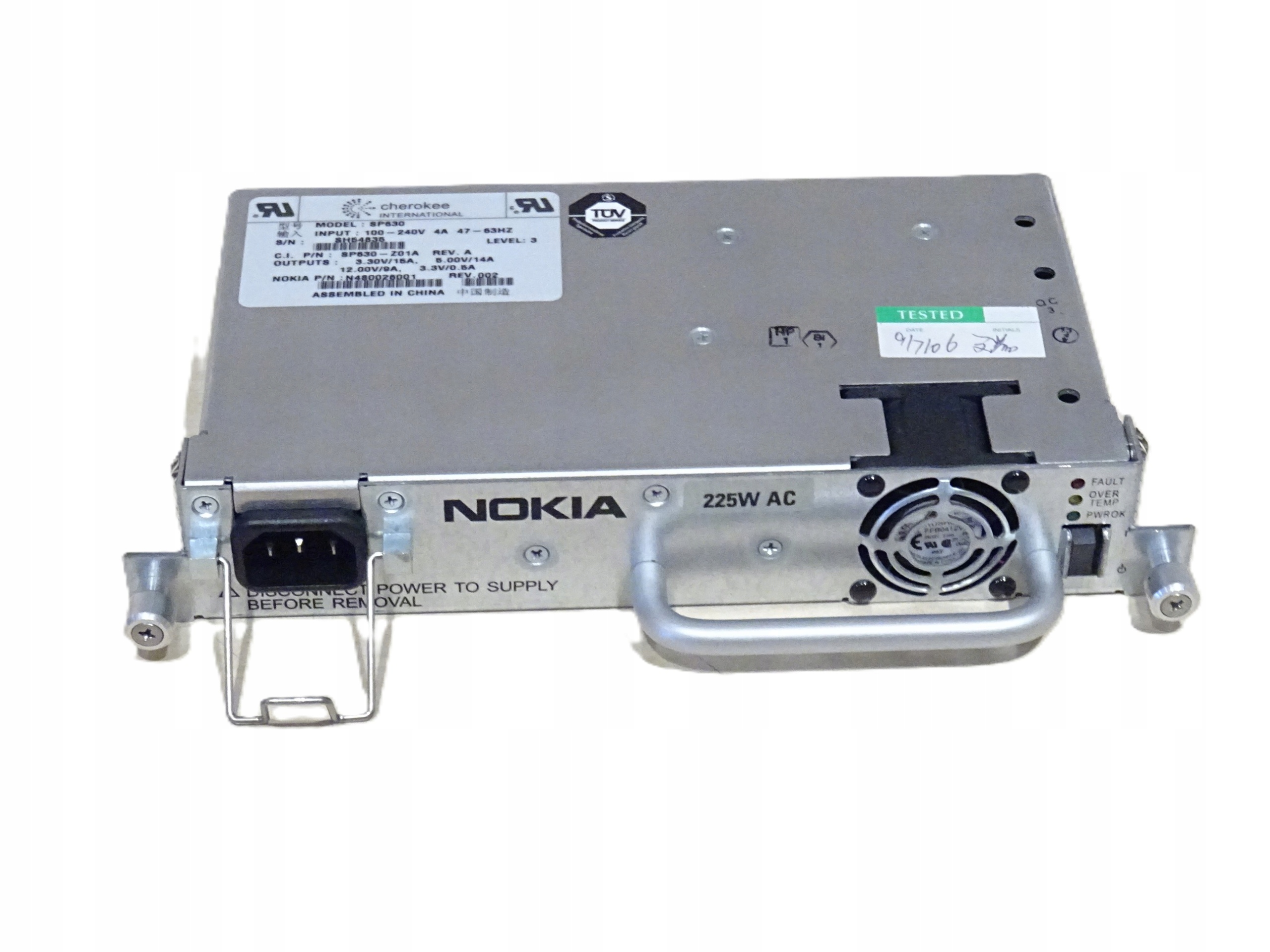 Zasilacz Nokia SP630 Cherokee International serwerowy