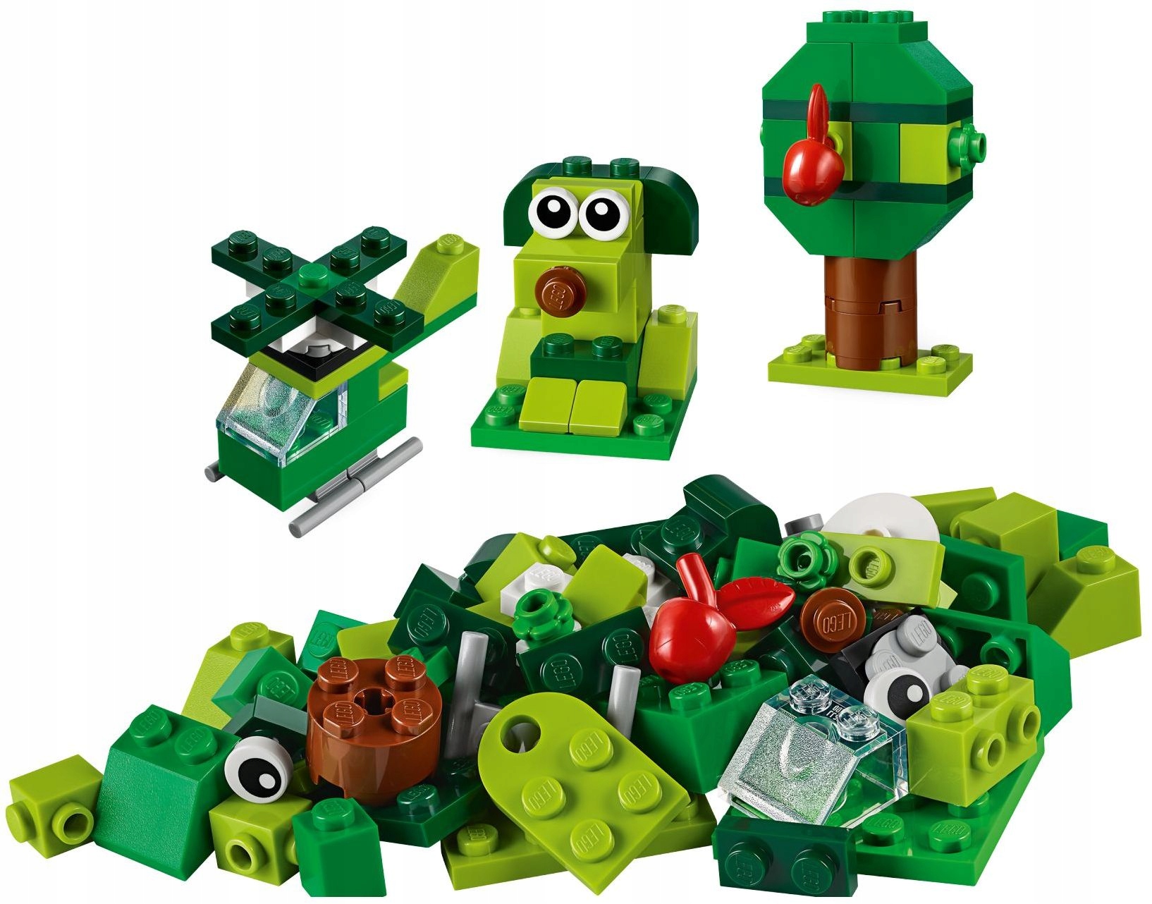LEGO 11007 Zielone klocki kreatywne Marka LEGO