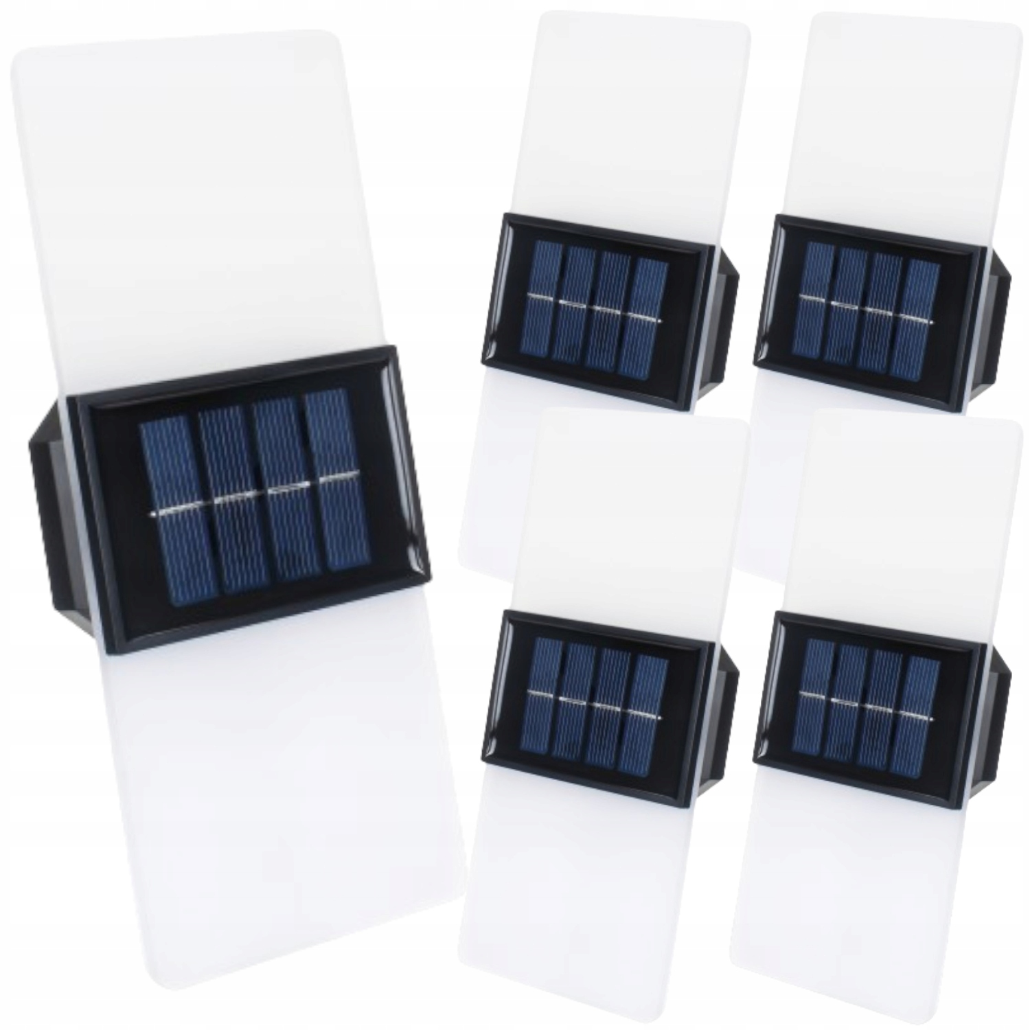 5 x Nástěnná lampa Solární Akryl Led IP65 Ozdobné osvětlení domu Altánky