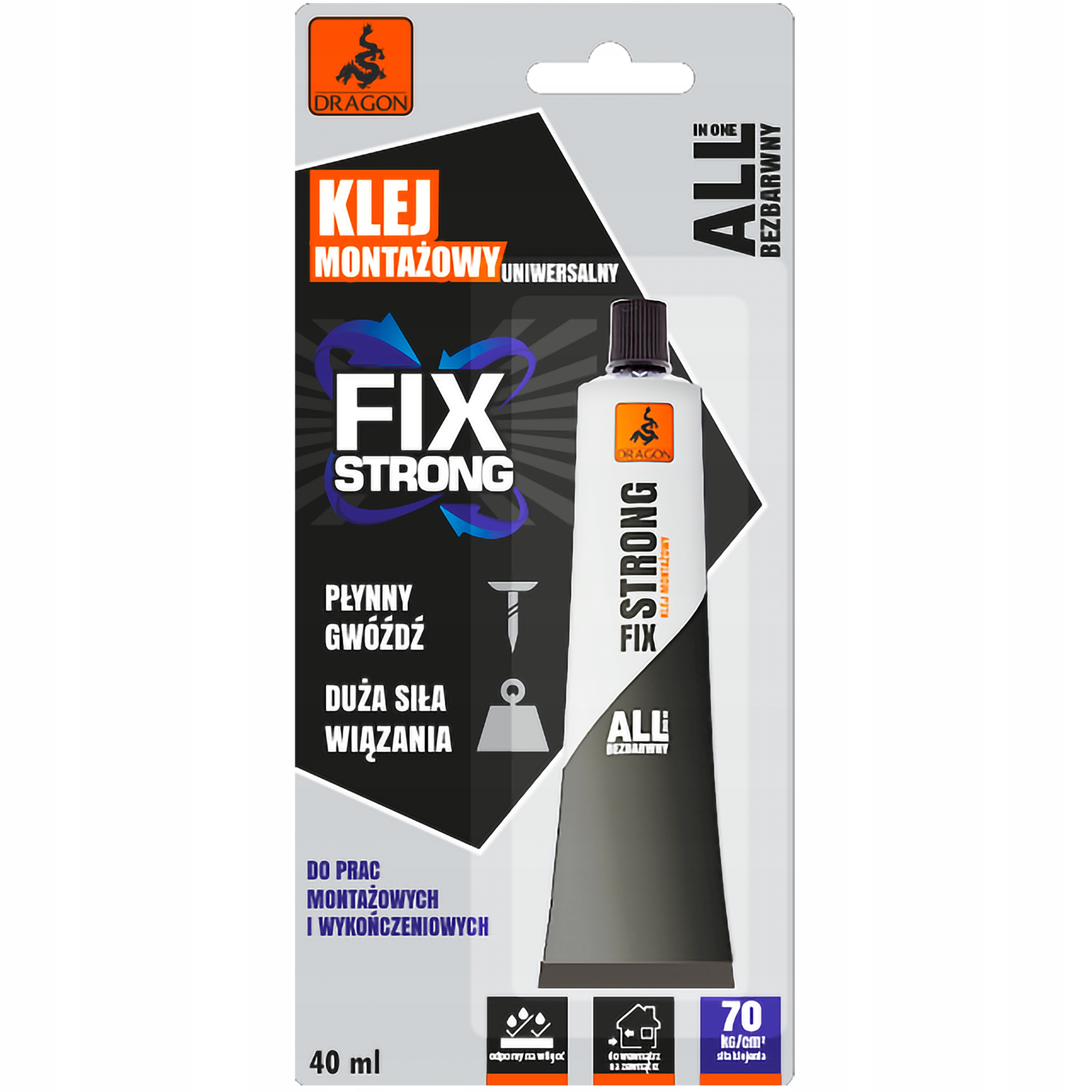 

Klej montażowy FixStrong Dragon 40ml